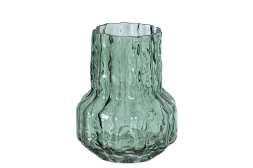 J-Line vaas Onregelmatig - glas - donkergroen