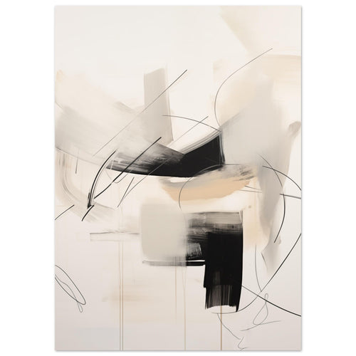 Artfulprints  Abstract - Chique brush 3   poster 50x70 cm - vtwonen shop