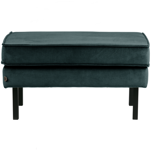 BePureHome hocker op poten Rodeo - Velvet - Teal - 45x84x54 - vtwonen shop