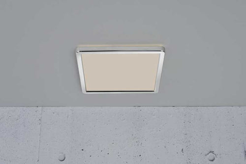 Nordlux Oja Plafondlamp - LED - 3000/4000K - Chroom - Vierkant