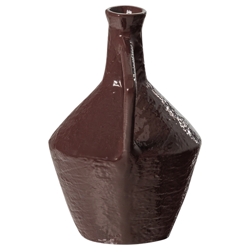 WOOOD vaas Ryla - Metaal - Mokkabruin - 22x19x15