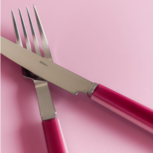 Ona - Bestekset 16-delig raspberry pink Poppy