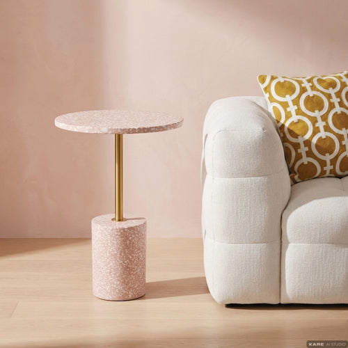 Kare Design Bijzettafel Amore Ø40cm roze