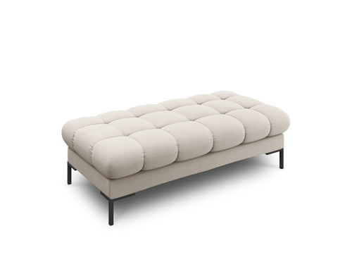 Cosmopolitan Design Bank Bali 2-zits, structurele stof, beige - 62x133x40cm