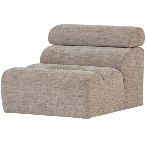 WOOOD 1-zits element bank Novi - Polyester - Naturel Melange - 86x82x113