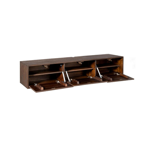 StarFurn Tv-meubel Vision - Zwevend Bruin Hout - 160x35x30cm