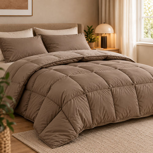 Ten Cate wasbaar dekbed 240x200 - taupe