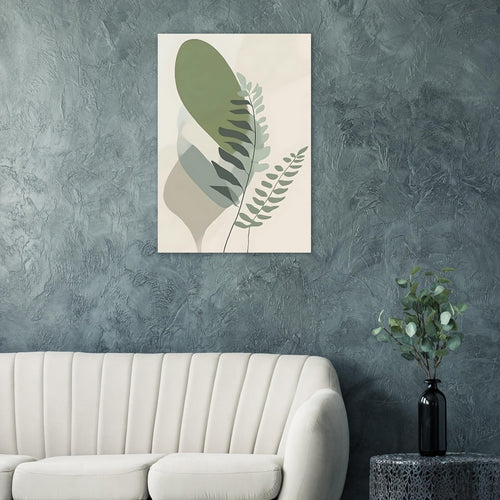 Artfulprints Poster Boho – Overlapping nature   - 70x100 cm - Groen