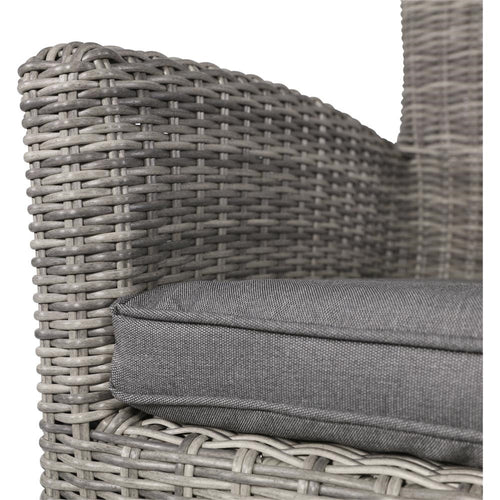 Lesli Living bistrostoel Tropez - grijs - 62x67x89cm - set van 2