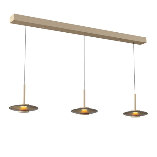 Artdelight hanglamp Madison - 3 lichts - 130  x  200   cm - champagne