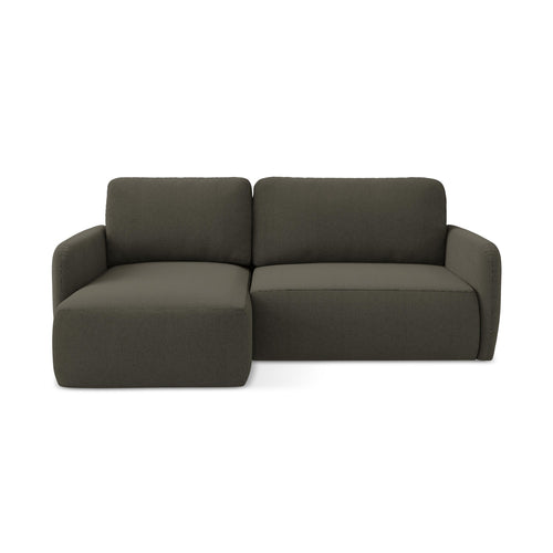LaMiaSofa hoekbank links Corle - textuurstof - taupe - 207x148x86