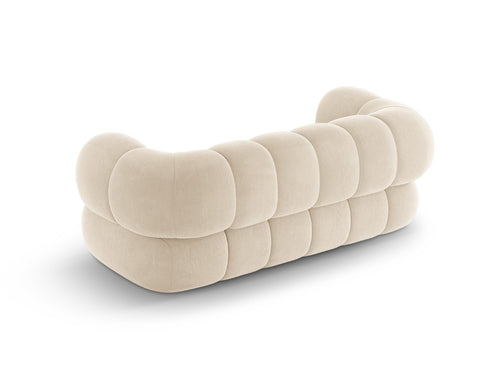 Cosmopolitan Design Bank Koge 2-zits, flueel lichtbeige - 95x180x70cm