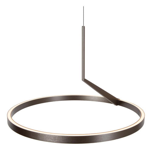 Lucide hanglamp APPLAUSE - Geïntegreerde LED - Grijs ijzer