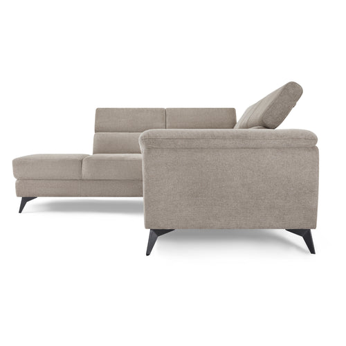 Furnhouse chaise longue bank links Betis - Taupe - Stof - 95x290x90
