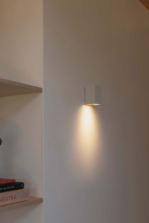 Faro Lune Square Wandlamp Wit 1x GU10