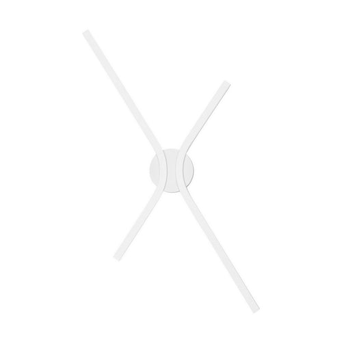 Nova Luce AKRO Geïntegreerde LED-wandlamp, mat wit, Triac dimbaar, 16W, 719lm, 2700-3000-4000K kleurtemperatuur, DIP-schakelaar