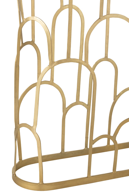 J-Line console Moza - metaal/marmer - goud - vtwonen shop