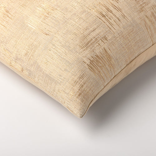 LAMAR - kussenhoes 45x45 cm - Bleached Sand - beige, goud
