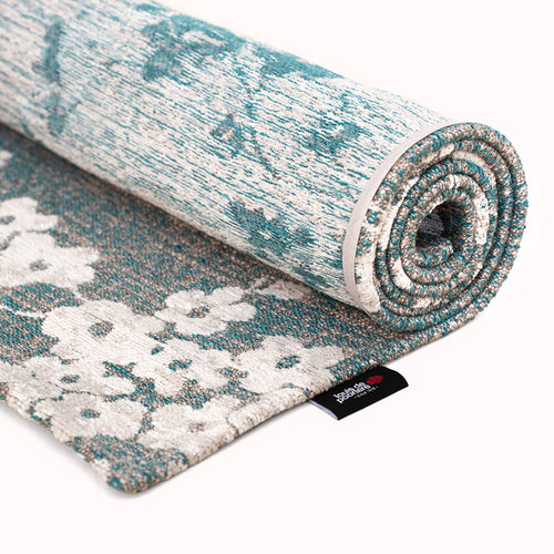 Louis De Poortere binnen & buiten machinewasbaar vloerkleed Sakura van 70% gerecycled PET - blauw - 235x340cm