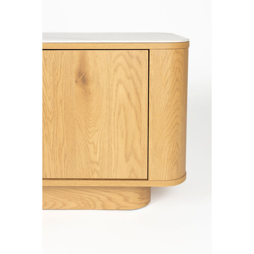 Housecraft Living Almira Dressoir Laag 180 cm Hout/ Marmerlook Naturel
