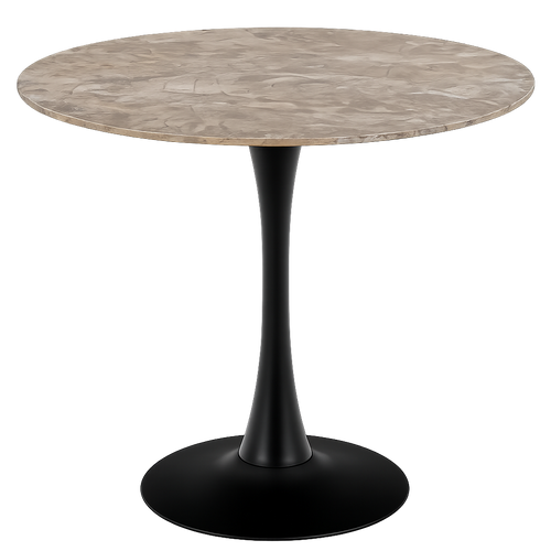 Lisomme Marly ronde eettafel keramiek bruin - Ø90x75 cm