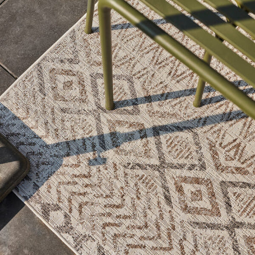 Mrcarpet buitenkleed Asti - wit/zand/antraciet - 160 x 230cm