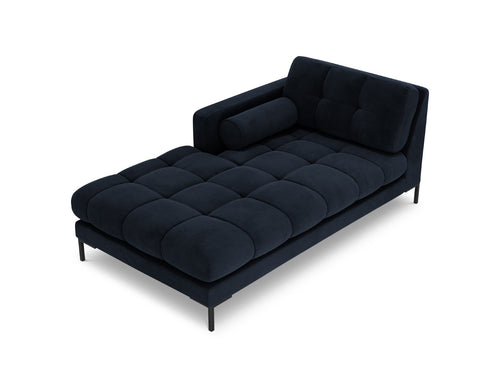 Cosmopolitan Design linker meridiaan Bali flueel, donkerblauw - 185x102x75cm