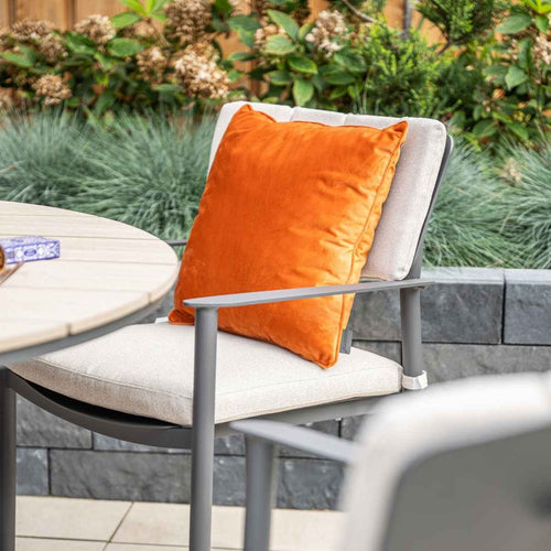 Garden Impressions tuinset Dane - Tulli - donker grijs - Ø148x75 cm - 6-delig