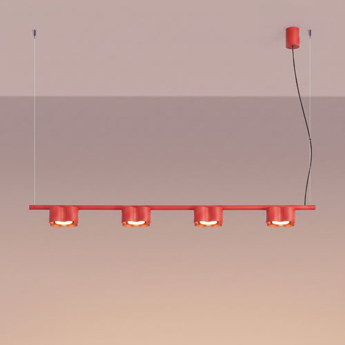 Sollux Lighting Kroonluchter OVIO 4 rood Gx53 - 122x12x208cm