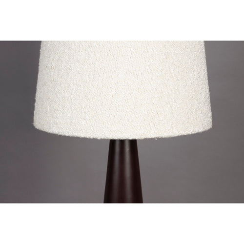 Dutchbone Miki Vloerlamp/ Staande lamp Bouclé Hout - Beige - vtwonen shop