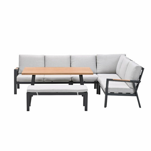 Garden Impressions lounge dining set Lissabon valley sand - 6-delig