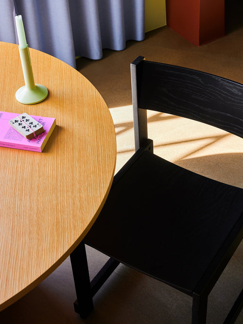 Hübsch eetstoel Forma - eikenfineer/eikenhout/multiplex - 50x50xh80cm - vtwonen shop