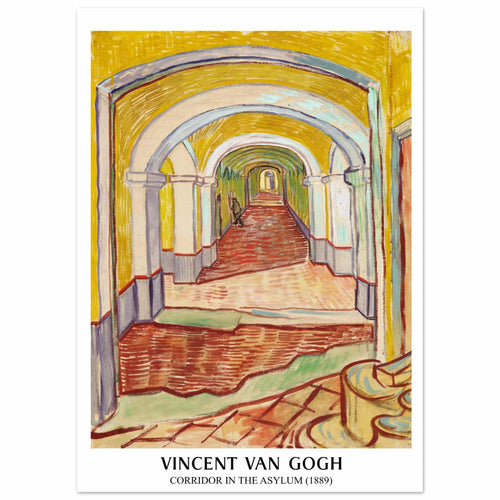 Artfulprints  Vincent van Gogh - Corridor in the Asylyum   poster 50x70 cm - vtwonen shop