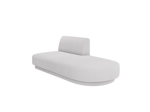 Micadoni - Module "Miley" 2 zitplaatsen, boucle lichtgrijs - 90x158x70cm