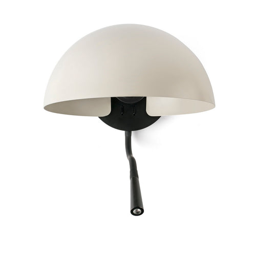 Faro DOMINICA Leeslamp Zwart Met Beige Kap
