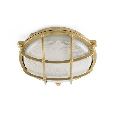 Faro Noray - 1 Light Outdoor Bulkhead Wandlamp Messing IP65, E27