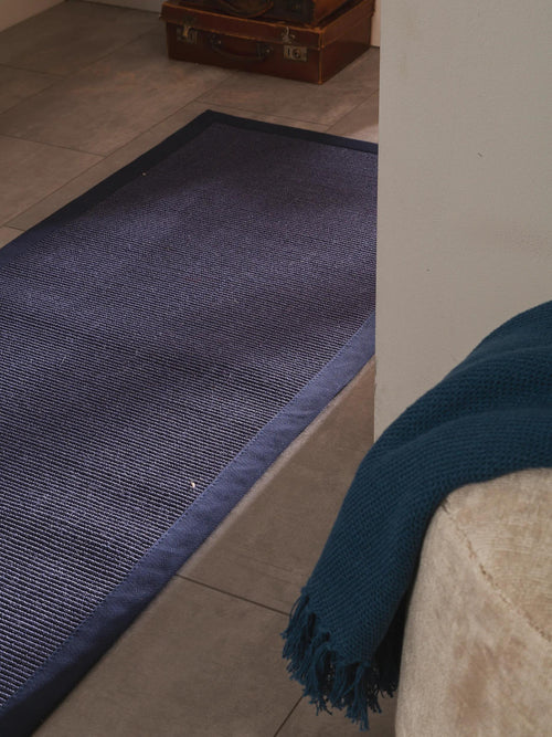 benuta sisal loper Sana - blauw - 70x240 cm