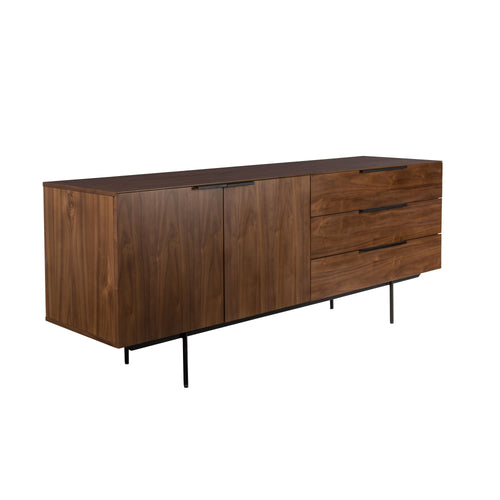 Zuiver Travis Dressoir Walnoothout Donkerbruin - vtwonen shop