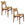 Dutchbone Cecile Eetkamerstoelen Hout Naturel - Set van 2