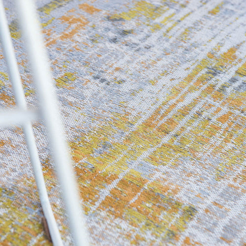 Louis De Poortere binnen & buiten machinewasbaar vloerkleed Atlantic Streaks van 70% gerecycled PET - geel - 140x200cm