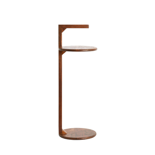 Light & Living bijzettafel Delmino - bruin - Ø26cm