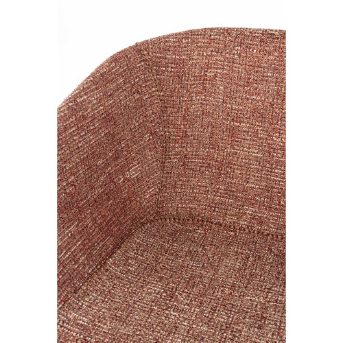Zuiver Feston Eetkamerstoelen Met Armleuningen Terra/Rood - Set van 2