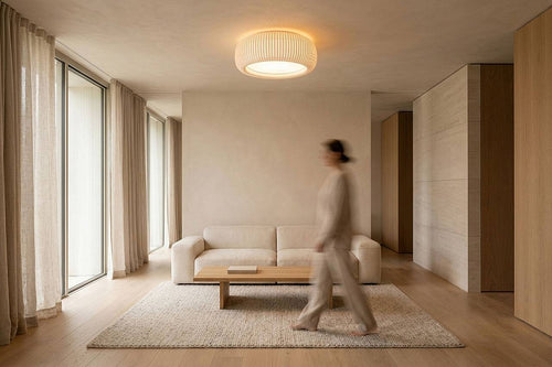bpskoncept plafondlamp Oblo - wit kunststof - diffuser
