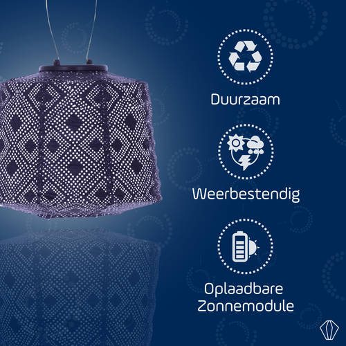 Lumiz solar lampion mosaic lamp - 20 cm - future dusk