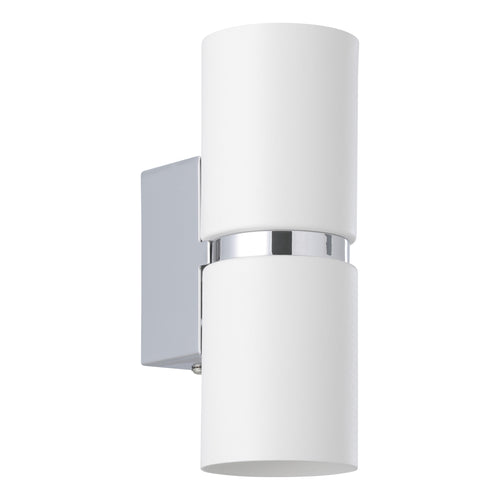 EGLO wandlamp Passa - 2 lichts - chroom, wit - vtwonen shop