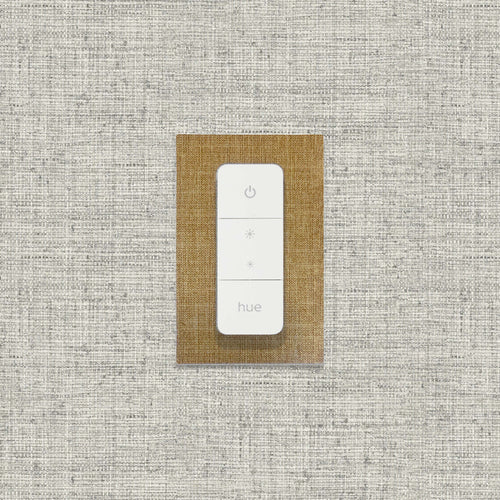 Decoplates dimmerswitch afdekraam frontje, 2pack rechthoekig - bruin - 7.9x12.4cm - vtwonen shop