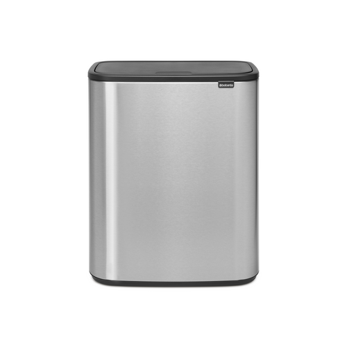 Brabantia Bo Touch Bin, met 2 binnenemmers, 2 x 30 liter - Matt Steel Fingerprint Proof