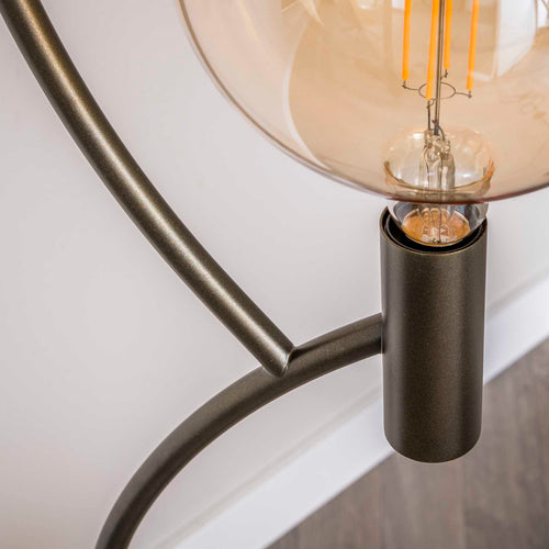 Giga Meubel Vloerlamp Arcus - Zwart - 3-Lichts - 35x30x160cm - vtwonen shop