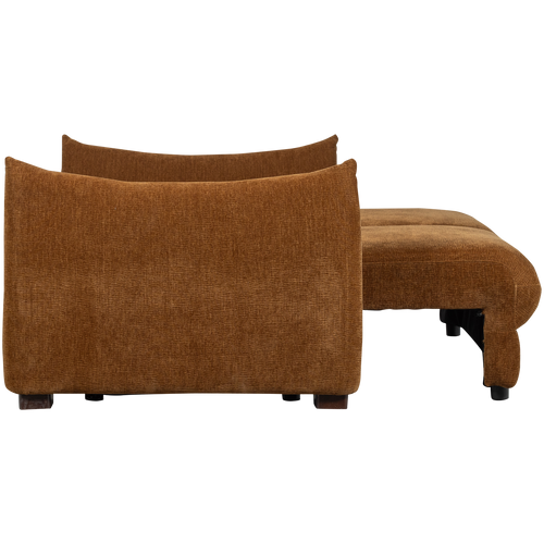 WOOOD 3-zits slaapbank Jonne - Chennile - Bruin - 92x233x105 - vtwonen shop