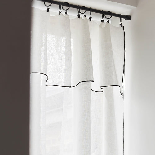 Madura Veiling Shadow puur witte en zwarte hommel 145x280 cm